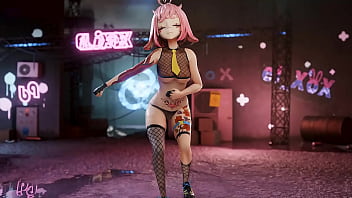 Vtuber strips & dances to kpop mmd