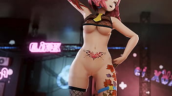 Vtuber strips & dances to kpop mmd