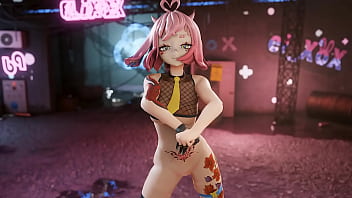 Vtuber strips & dances to kpop mmd