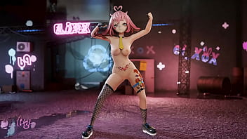 Vtuber strips & dances to kpop mmd