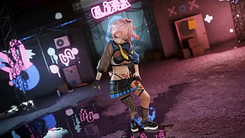 Vtuber strips & dances to kpop mmd