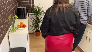 Horny step mother does everything to make her step son cum