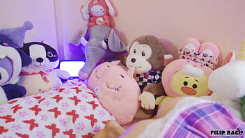 The petite and skinny alina svetlana having hard sex on a bondage session fucking a huge cock