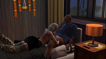 A prostitute fucks a client