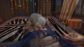 A prostitute fucks a client