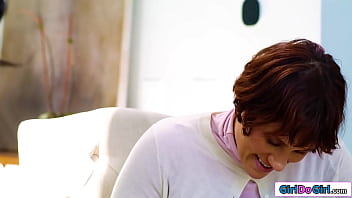 Stepmom lexi luna and stepdaughter bella nova are fucking a lot lately and think they can squeeze the strapon in before the social worker shows up