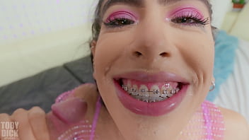 Anal wreckstop alicia trece gapes and gags she's used like a toy slut and swallows big load