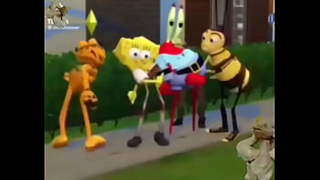 Zoccola eccitata che balla