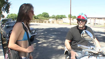 19 year old brunette gets pounded by her new neighbor