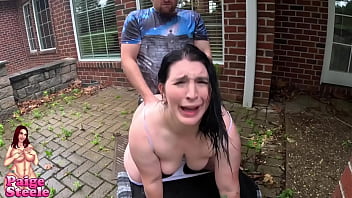 Couple has public sex during rainstorm Couple has public sex during rainstorm