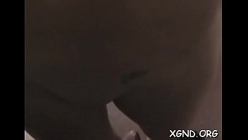 Brunette works knob big time