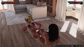 Frankie vs theresa nf3d lesbian sex battle apartment