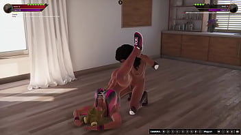 Frankie vs theresa nf3d lesbian sex battle apartment