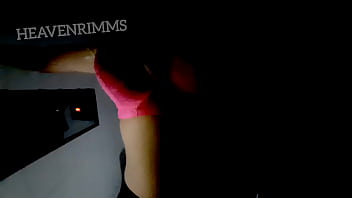 Blonde babe in ass less mini skirt