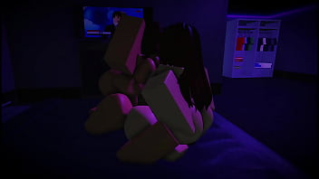 Two roblox friends share my cock