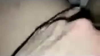 Wife rubs her tight pussy and squirts masturbating