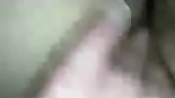 Wife rubs her tight pussy and squirts masturbating