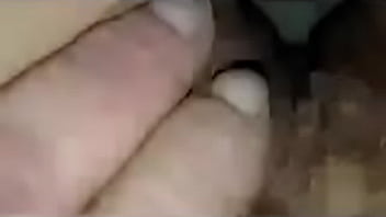 Wife rubs her tight pussy and squirts masturbating