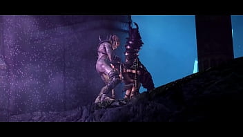 Girl enjoys breeding session by falmer and chaurus