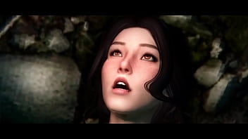 Girl enjoys breeding session by falmer and chaurus