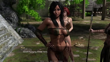 The lust city #18 short haired red head with big tits shows us around her jungle