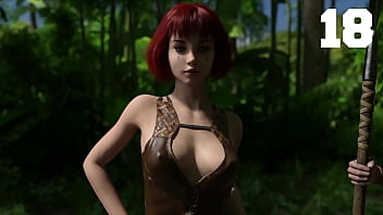 The lust city #18 short haired red head with big tits shows us around her jungle