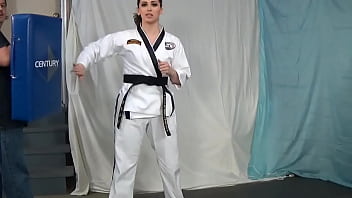 Frances marino is a 4th degree black belt she demonstrates different styles of kicks that can fend off an attacker you c Frances marino is a 4th degree black belt she demonstrates different styles of kicks that can fend off an attacker you c