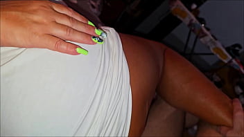 The stepmother's dress lifted at the sight of her stepson