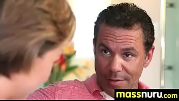 Naughty chick gives an amazing japanese massage 21