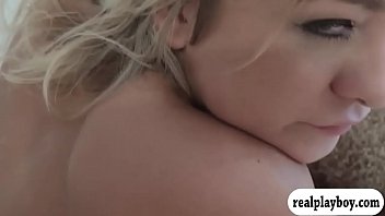 Brunette and blonde babes foursome sex