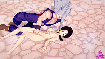 Videl lo prende in tutti i buchi a scuola dragonball