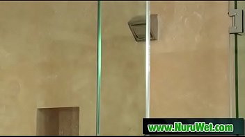 Big tit japanesse masseuse blowjob cock in nuru wet 07