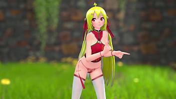 Chinese girl m22 hentai undress dancing strip mmd 3d blonde hair clip
