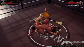Karen vs charlotte nf3d female kinky combat ring battle