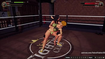 Karen vs charlotte nf3d female kinky combat ring battle
