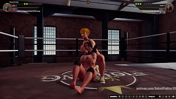 Karen vs charlotte nf3d female kinky combat ring battle