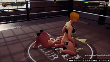 Karen vs charlotte nf3d female kinky combat ring battle