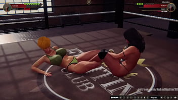 Karen vs charlotte nf3d female kinky combat ring battle
