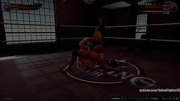 Karen vs charlotte nf3d female kinky combat ring battle