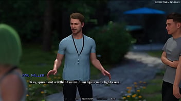 Pervert dude exercise with super hot women summer heat 02 by naughty fox games