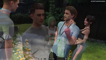 Pervert dude exercise with super hot women summer heat 02 by naughty fox games