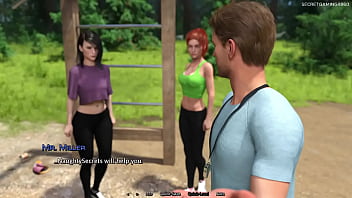 Pervert dude exercise with super hot women summer heat 02 by naughty fox games