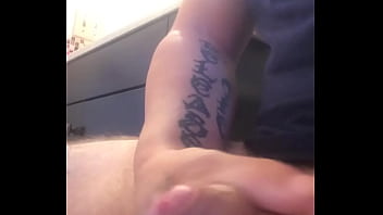 Cumming in the bathroom