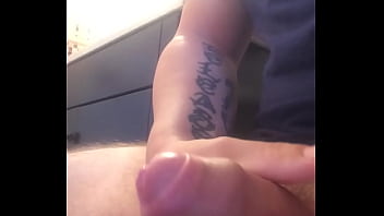 Cumming in the bathroom