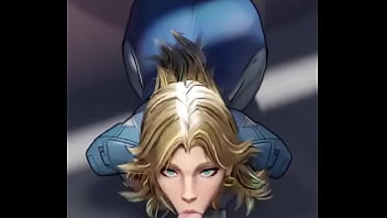 Invisible woman blowjob