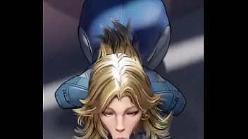 Invisible woman blowjob