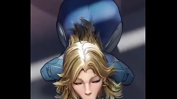 Invisible woman blowjob