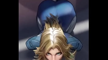 Invisible woman blowjob