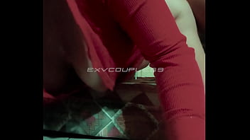 Bouncing breast of this hot milf while fucked doggy