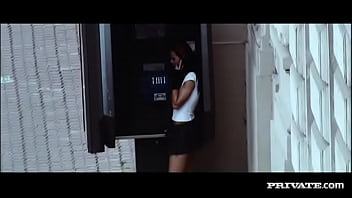 Check out the sexy brunette sarah twain riding two rods during this dp